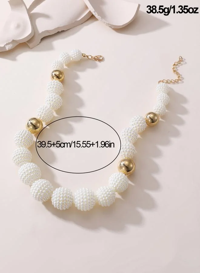 Take Two  Faux Pearl Beaded Pearl Necklace for Women | Best Price UAE
